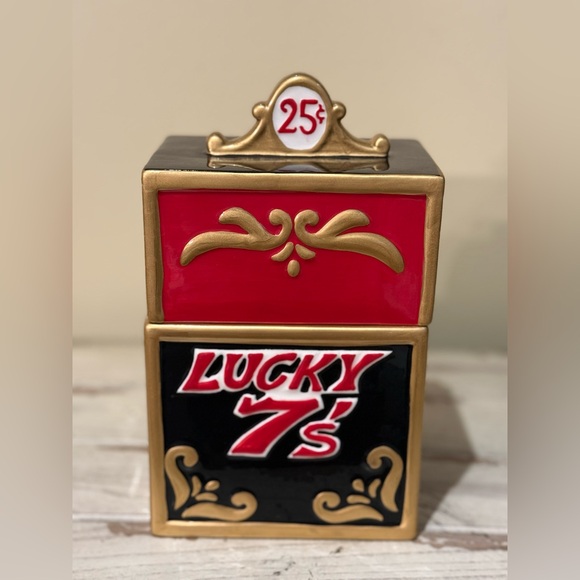 Vintage Fitz & Floyd Game Night Ceramic Cookie Jar - Picture 3 of 8